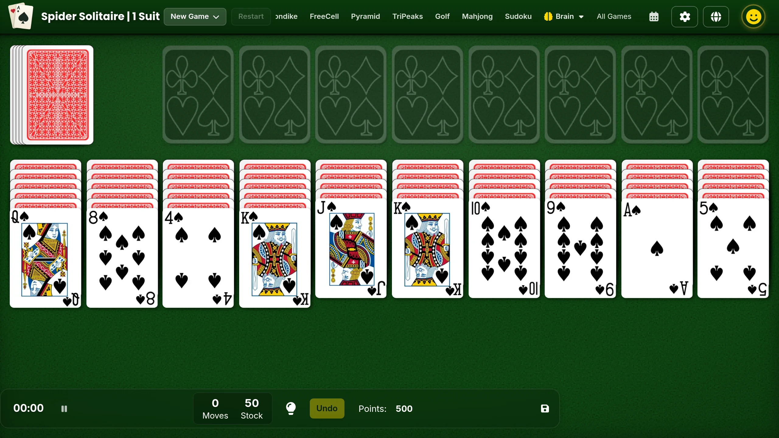 TrySolitaire - Solitaire, Mahjong, Sudoku and more screenshot